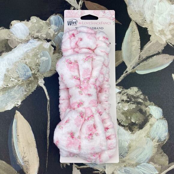 NWT Loveshackfancy & Wet Brush Cotton Wash Headband in Rosa Beau. - Picture 2 of 16
